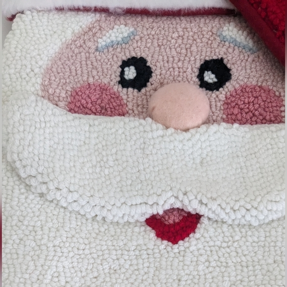 NEW Large Hand Hooked 3D Santa Christmas Stocking Chunky 20.5" - Picture 10 of 13